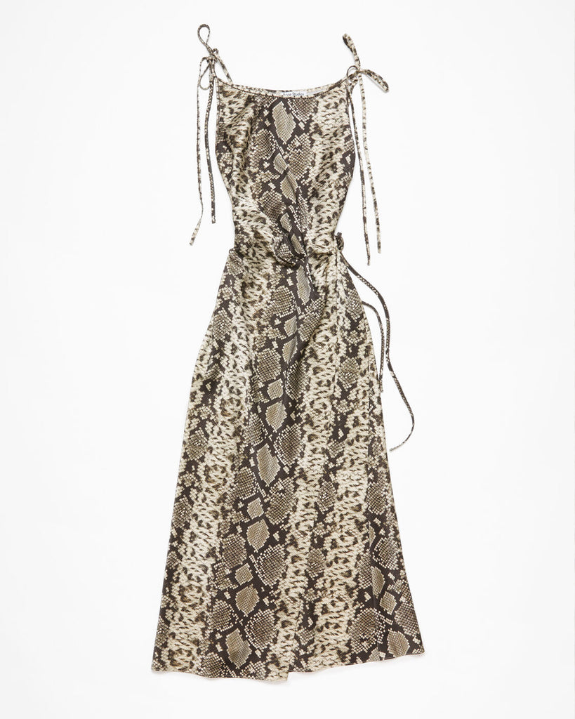 Python Printed Wrap Dress | Acne Studios | WORKSHOP