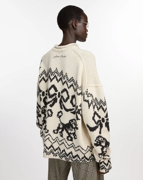 Poodle Jacquard Sweater