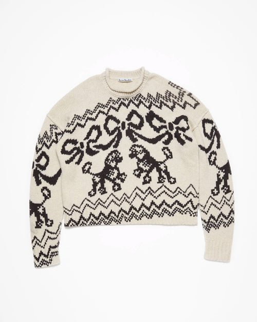 Poodle Jacquard Sweater