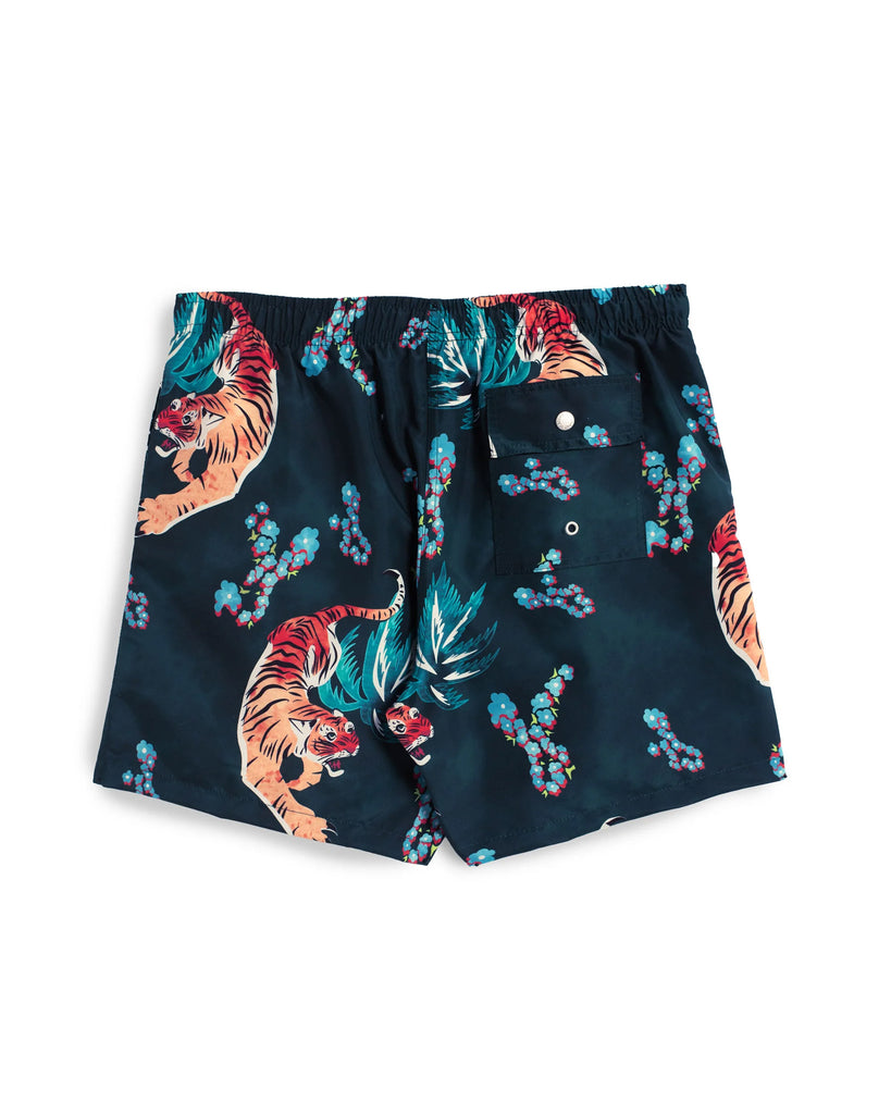Tiger Print Short Bather
