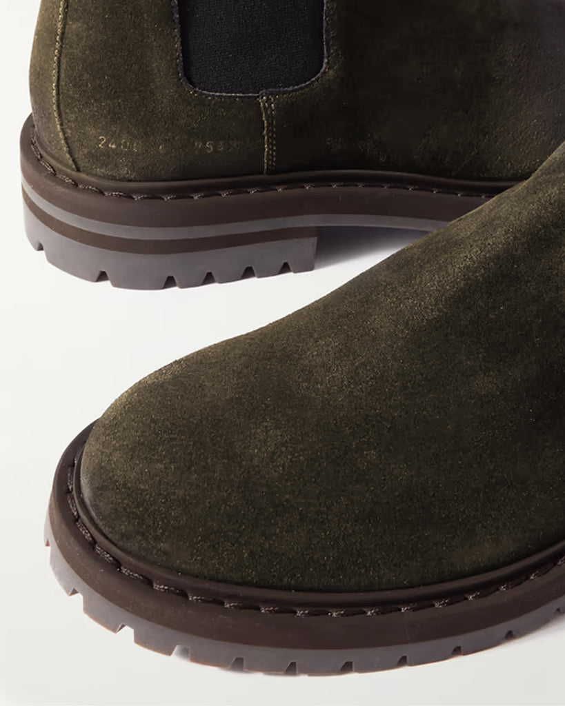 Common projects shop chelsea boots olive