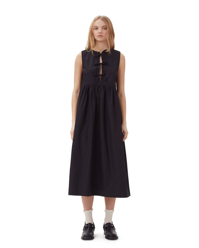 Cotton Poplin Midi Dress GANNI WORKSHOP
