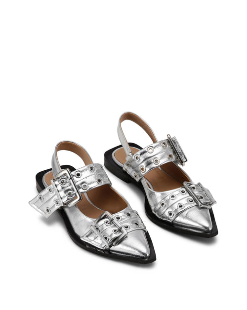 Buckle Ballerina Metallic