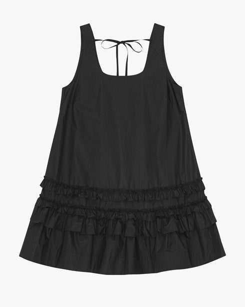 Cotton Poplin Mini Dress