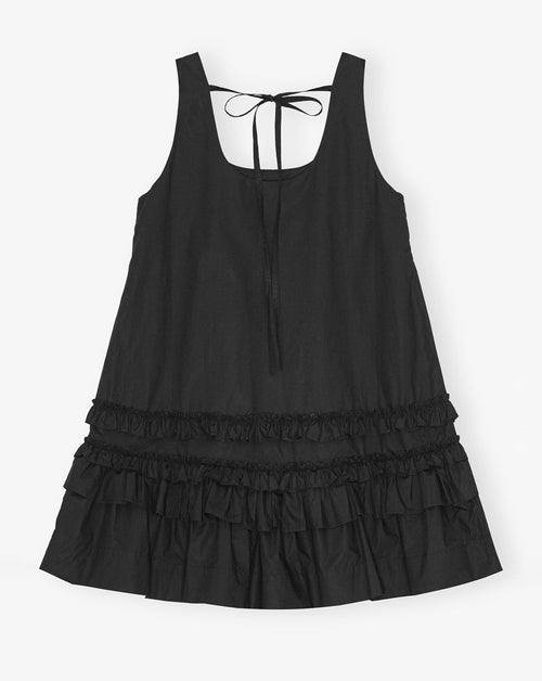 Cotton Poplin Mini Dress