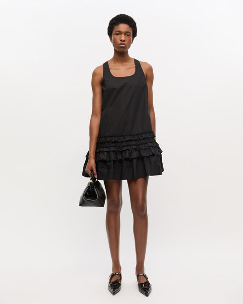 Cotton Poplin Mini Dress