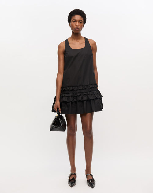 Cotton Poplin Mini Dress