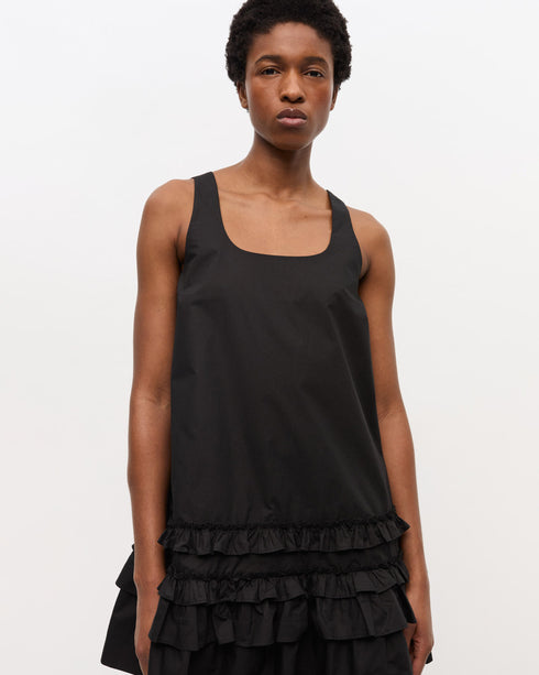 Cotton Poplin Mini Dress