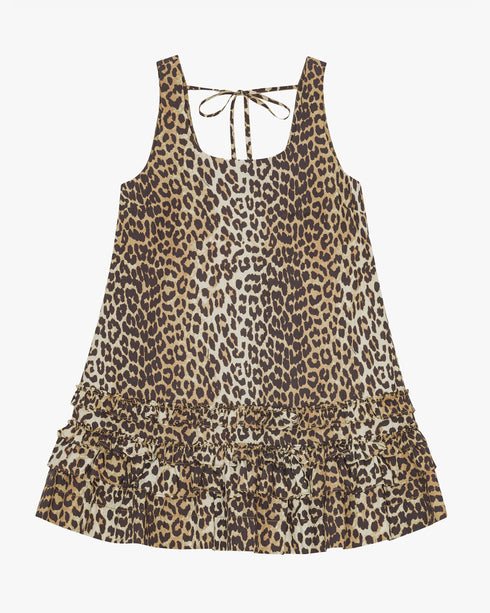 Printed Cotton Poplin Mini Dress