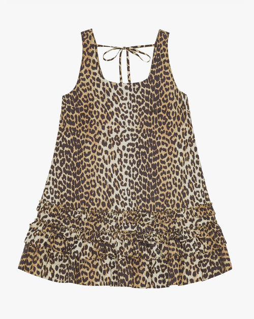 Printed Cotton Poplin Mini Dress