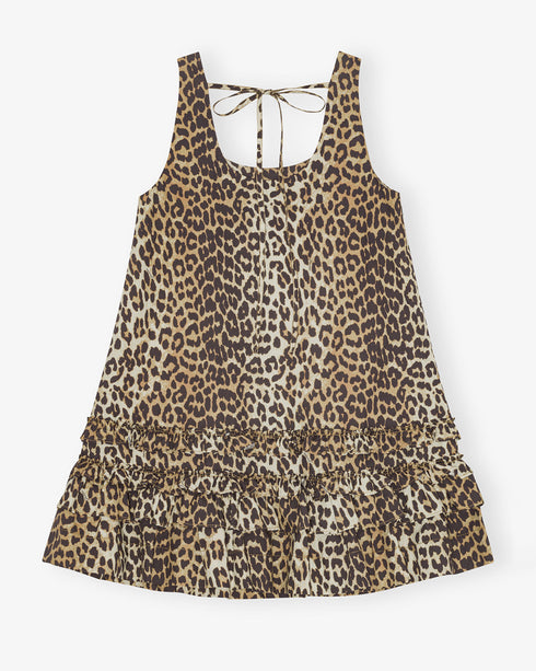 Printed Cotton Poplin Mini Dress