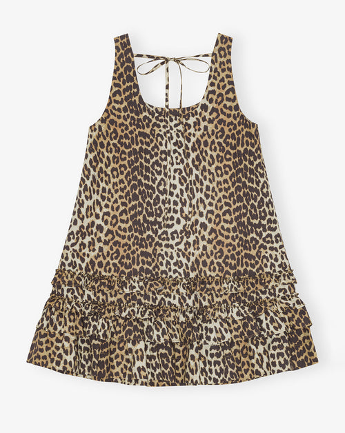 Printed Cotton Poplin Mini Dress