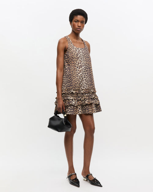 Printed Cotton Poplin Mini Dress