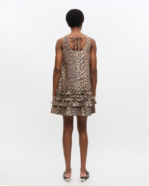 Printed Cotton Poplin Mini Dress