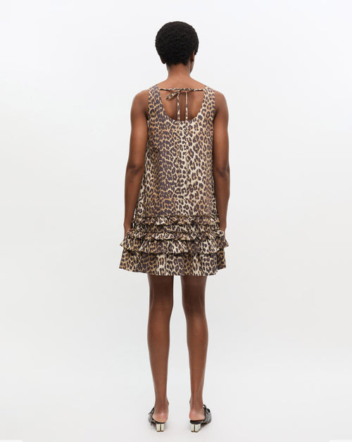 Printed Cotton Poplin Mini Dress