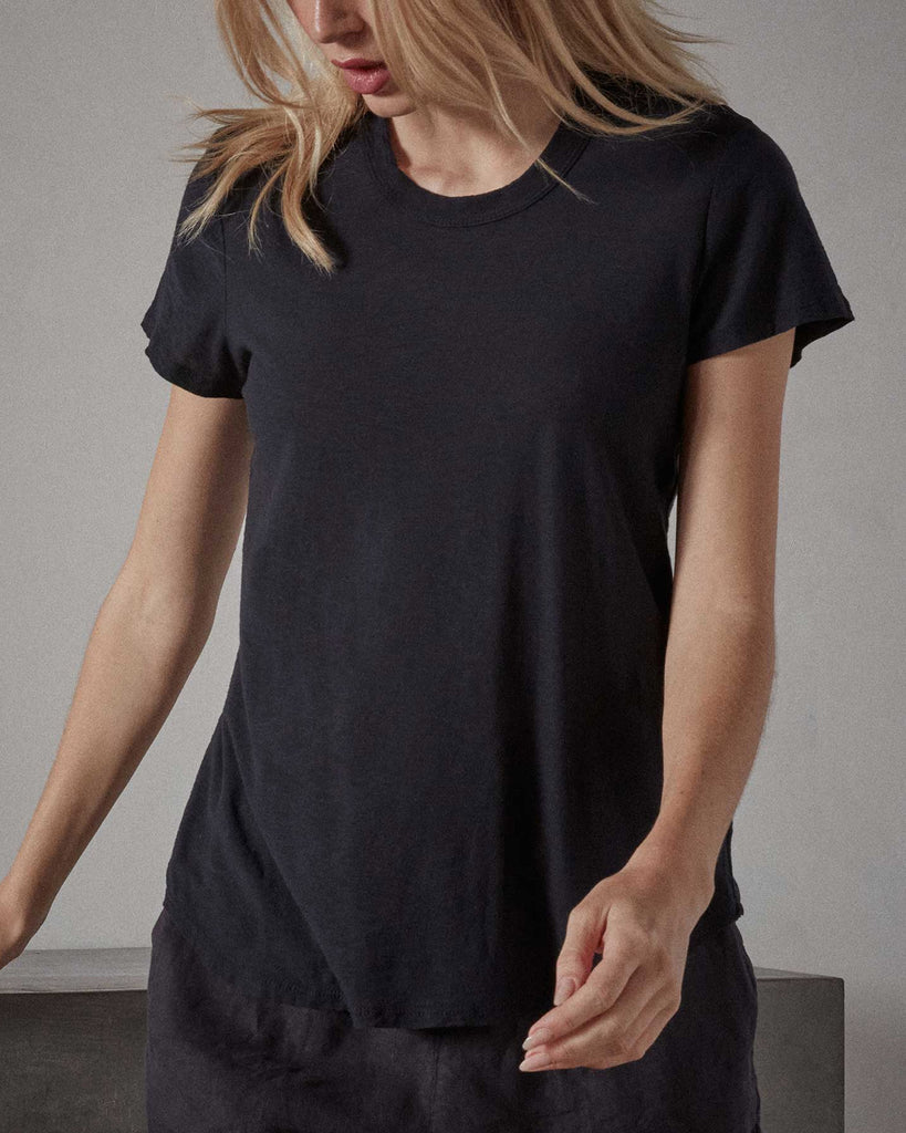 Sheer Slub Crew Neck Tee James Perse Womens WORKSHOP