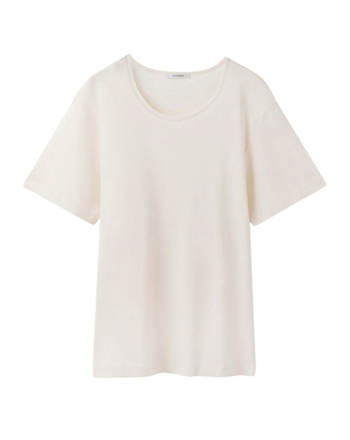 Rib U Neck T-Shirt