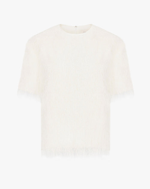 Zaro Fringed SS Top