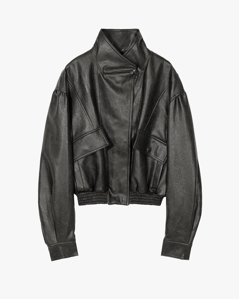 Faux Leather Short Jacket | Low Classic | WORKSHOP