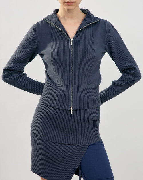 Zip Knit Sweater