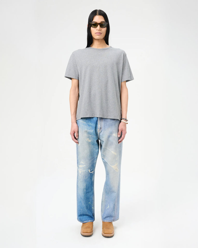 【送料&関税込】Our Legacy New Box T-shirt Melange Grey Crin Our Legacy - New Box T-Shirt Grey Melange Clean Jersey