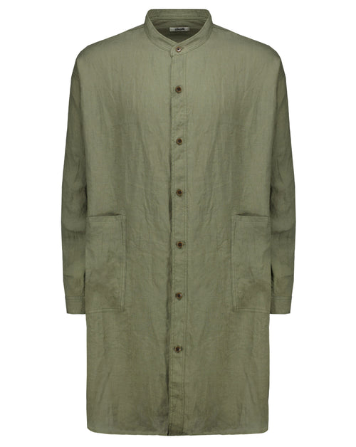 Linen Long Overshirt