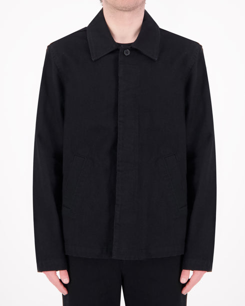 Denim Fly Front Coach Jacket