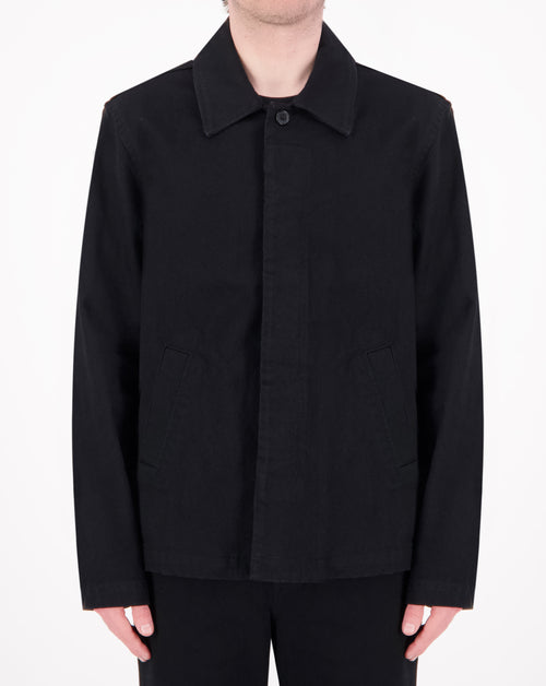 Denim Fly Front Coach Jacket