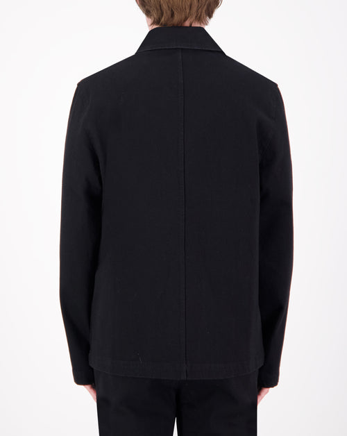 Denim Fly Front Coach Jacket