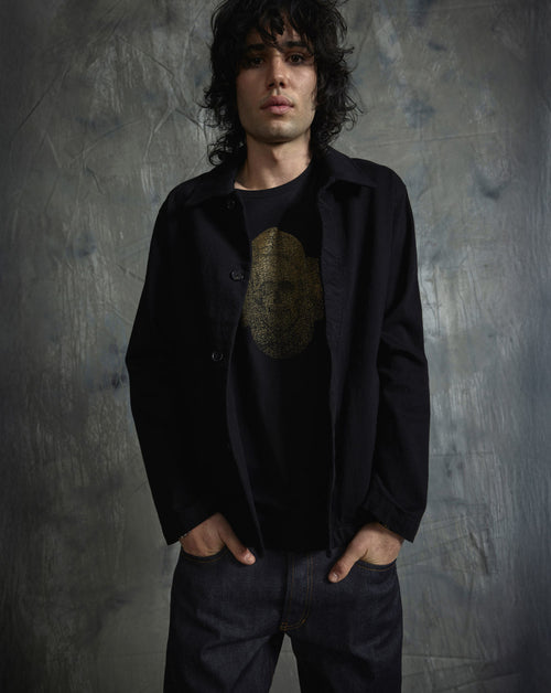 Denim Fly Front Coach Jacket