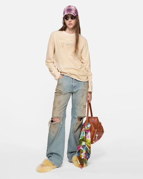 Sand LS Logo T-Shirt