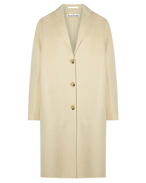Single Breasted Wool Double Coat