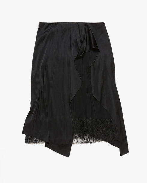Layered Satin Skirt