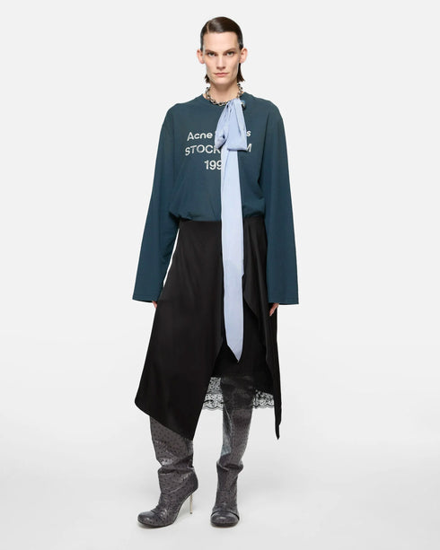Layered Satin Skirt