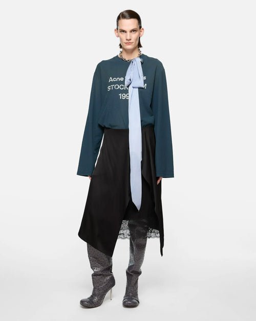 Layered Satin Skirt