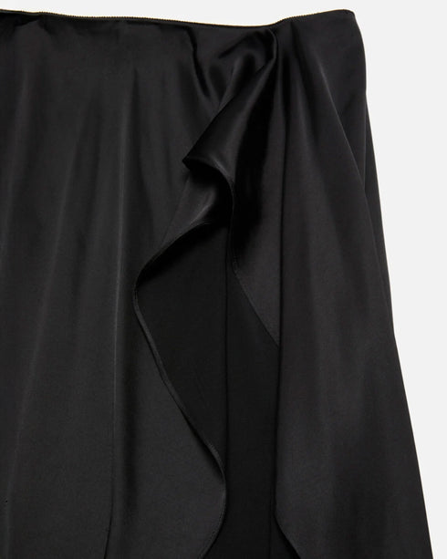 Layered Satin Skirt