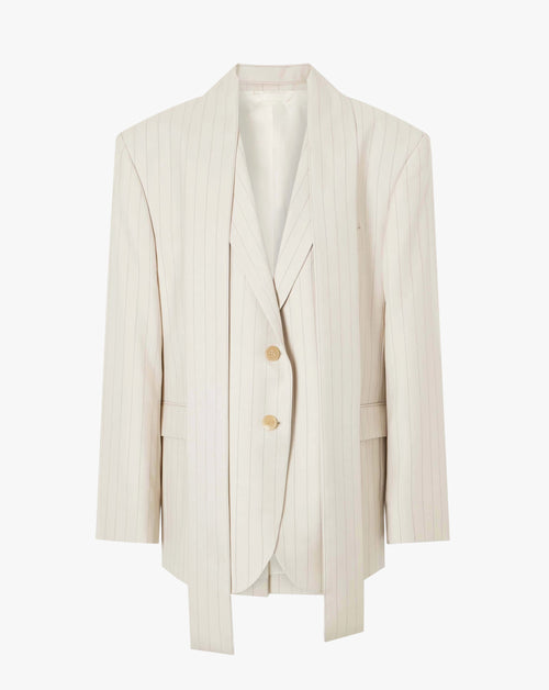 Wool Pinstripe Jacket