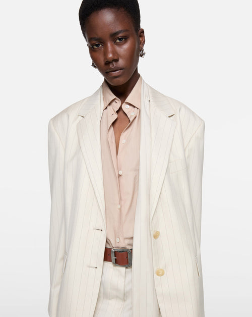 Wool Pinstripe Jacket