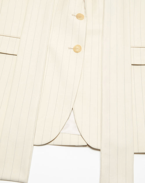 Wool Pinstripe Jacket