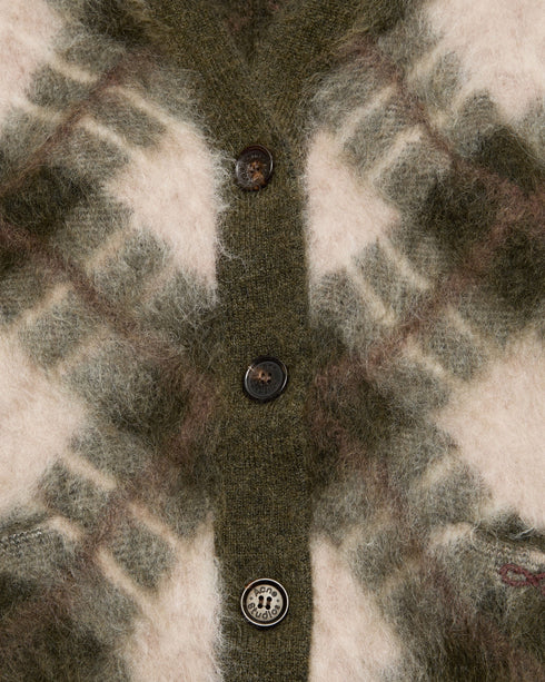 Mohair Intarsia Cardigan