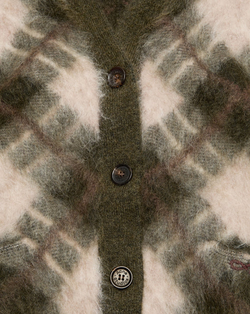 Mohair Intarsia Cardigan