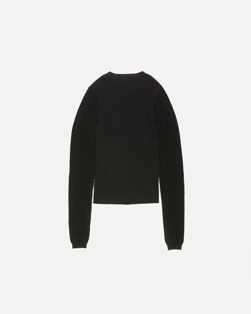 Wool Ribbed Cardigan