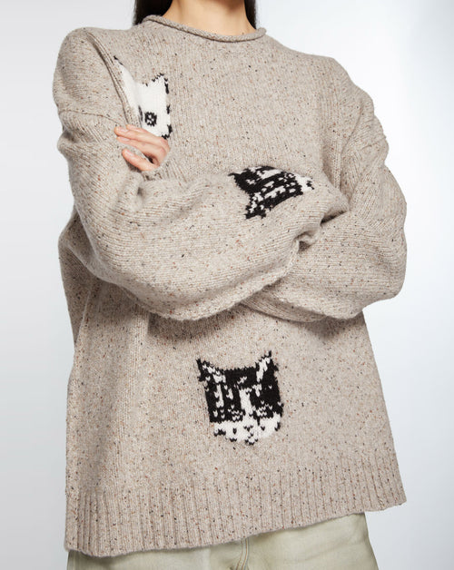Cat Jacquard Sweater Acne Studios WORKSHOP