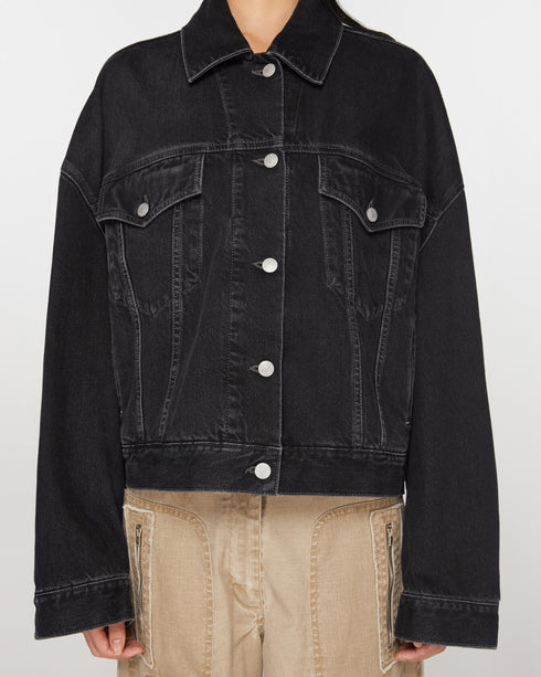 Loose Fit Cropped Denim Jacket | Acne Studios | WORKSHOP
