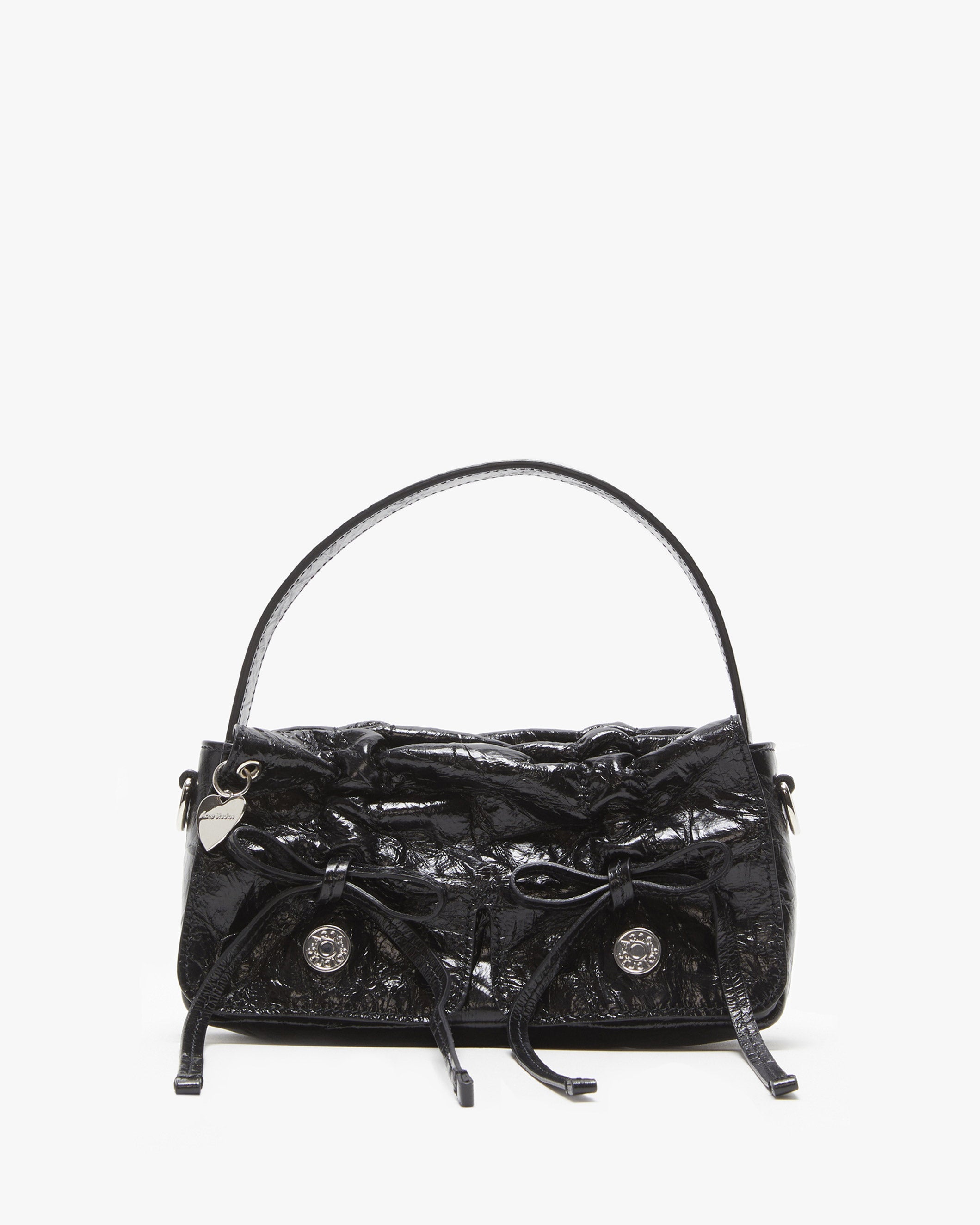 ☆SAND MUSEUM☆ OAK BAG MINI Crack Black SM1A0008 샌드뮤지엄(SAND MUSEUM) OAK BAG MINI [Crack Black] - 사이즈