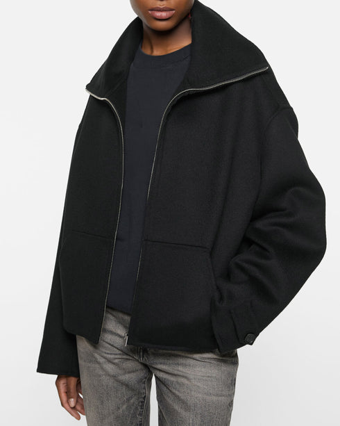 Wool Cashmere Zip Jacket