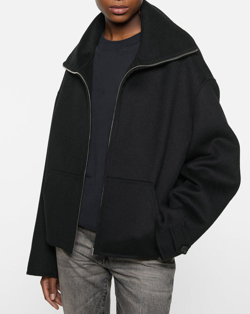 Wool Cashmere Zip Jacket