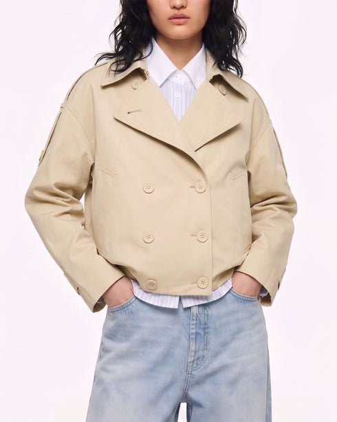 Twill Garbadine Trench Jacket