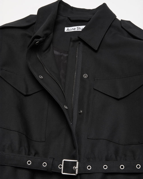 Belted Satin Jacket
