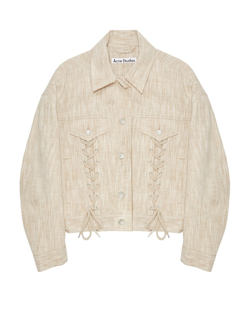 Cotton-Wool Cropped Jacket